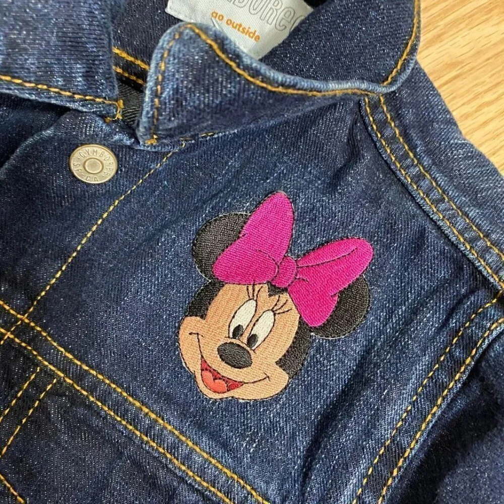 Gymboree Minnie Mouse Denim Jacket Medium 7/8
